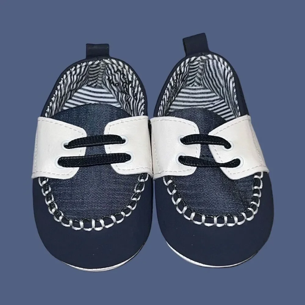 Pitter Pat Baby Boat Crib Shoes Size 19 US PreWalker